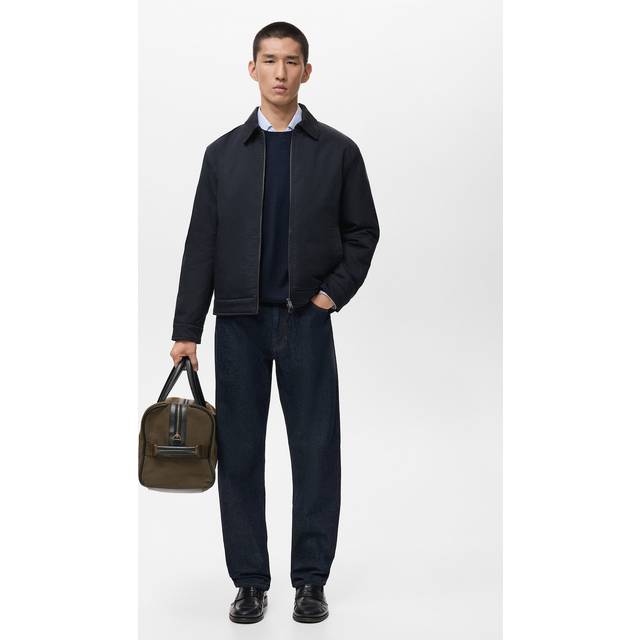 Cotton quilted jacket navy - Man - XXL - MANGO MAN - Navy
