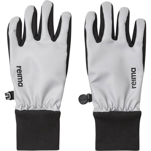 Reima Silver Softshell Handsker Med Fleece - Sort/Sølv