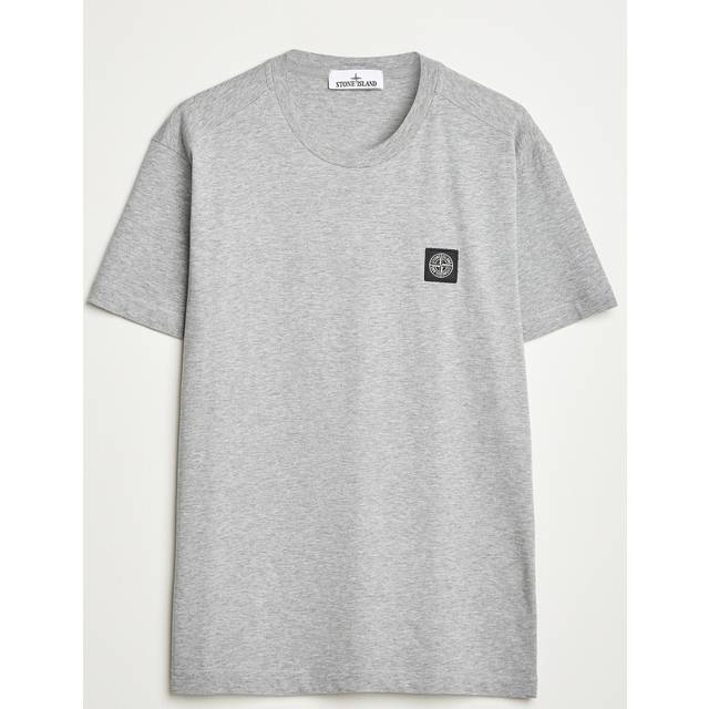 Stone Island, Toppar , Herr, M, Bomull, T-shirt med logotyp