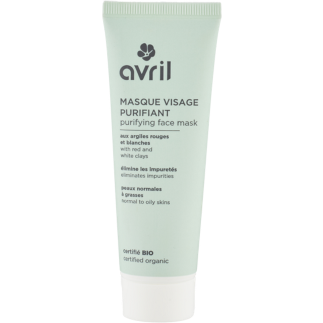 Avril Rensende Økologisk Rød Hvid Lermaske 50 ml 1479ml