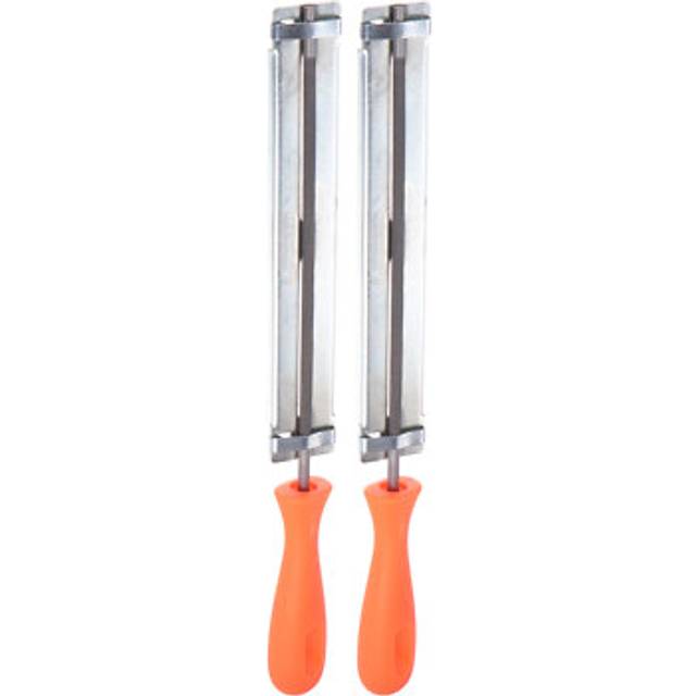 2pcs Chainsaw File Guide, 13/64 (5.2mm) Round Rasp Chrome Steel For Sharpening