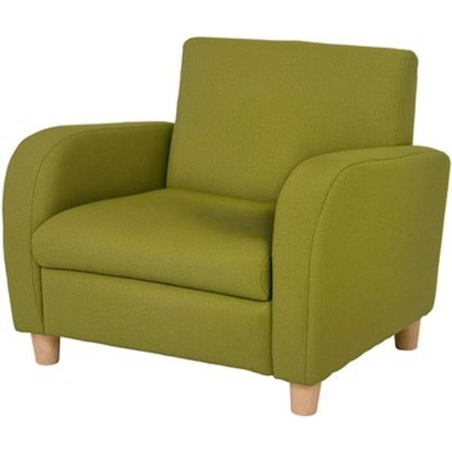 Homcom Kids Armchair Toddler Sofa Chair With Padding Seat Bedroom Green