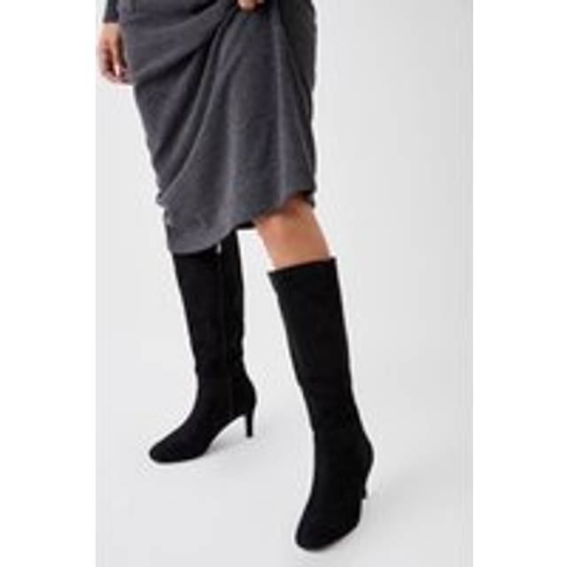 Wallis Natural Black Knee High Boots Womens Daywear Boots