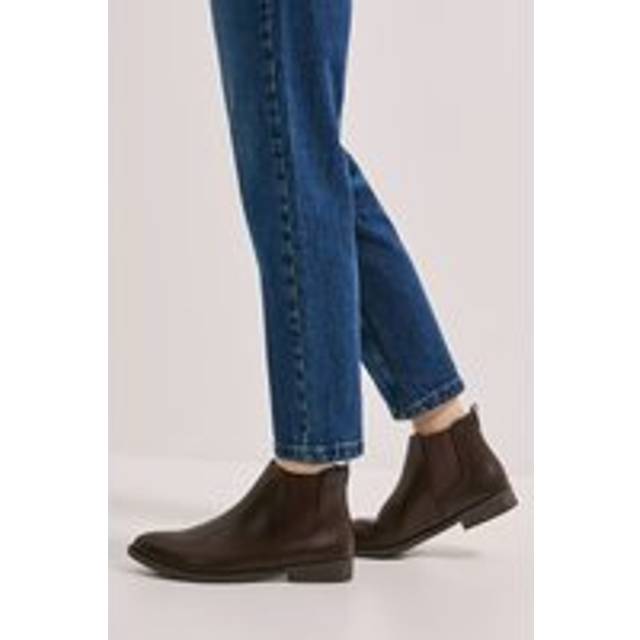 Womens Megs Flat Chelsea Boots - Brown - 3