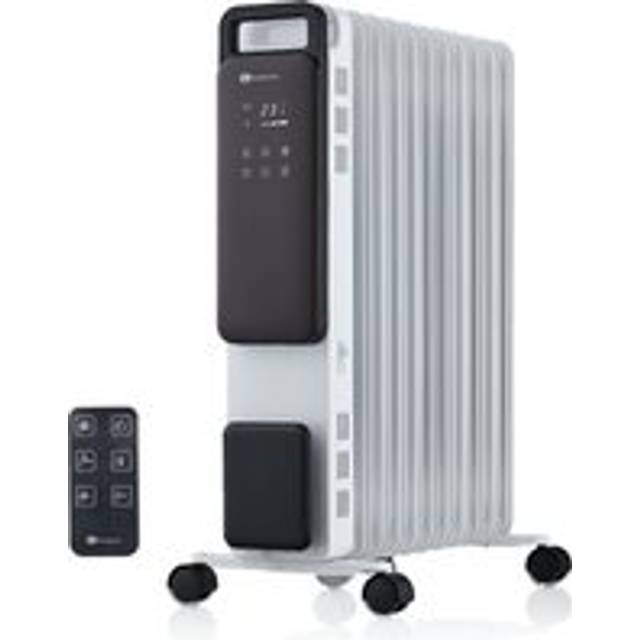 Puremate 2500W Digital Oil Filled 11 Fin Radiator - White - One Size