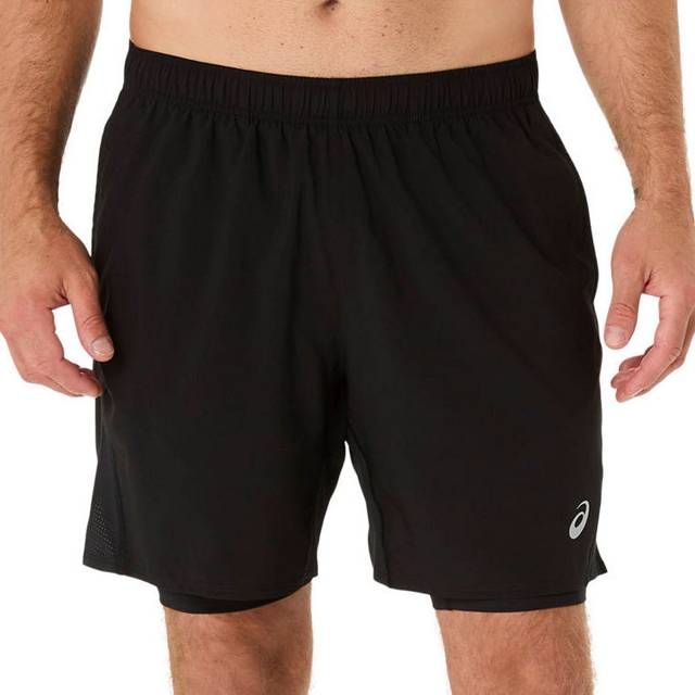Asics for man. 2011D215 Short Core 2in1 7in black (S), Sport, Synthetic, Multisport, Sustainable