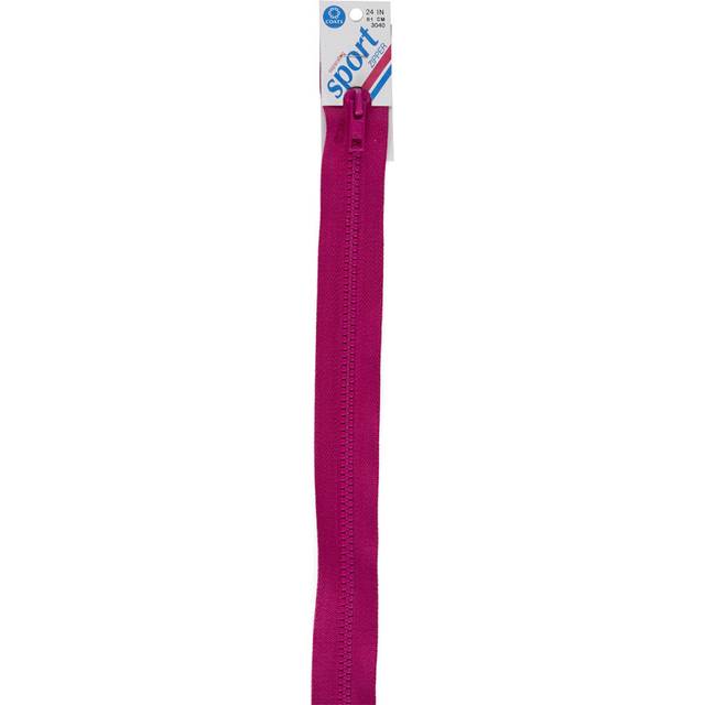 "Coats Sport Separating Zipper 30""-Red Rose"
