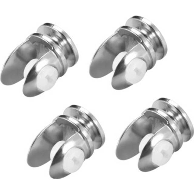 Glass Shelf Brackets Zinc Alloy Glass Clamp Clip For 5-8mm, Type-03, 4 Pcs