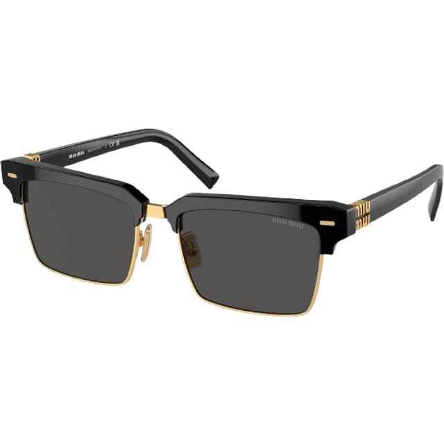 Miu Miu MU 10ZS 1AB5S0, SQUARE Sunglasses, FEMALE, available with prescription - Black