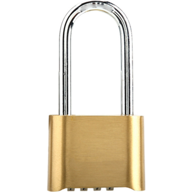 Outdoor Lock 4 Digit Combination Code Long Lock Padlock Waterproof Brass