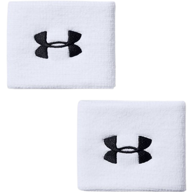 Sponge wristbands Under Armour Performance 8 cm (2pcs) - Blanc