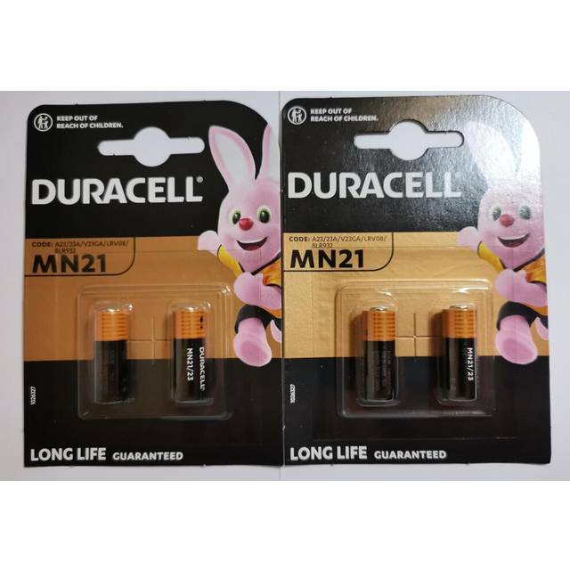 ONOGAL 4x Duracell Alkaline Safety Battery A23 / K23A Lrv08 Gp23 12V M