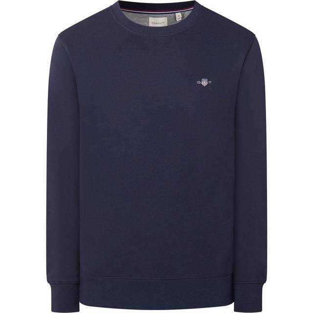 GANT Herr Reg Shield C-Neck 2006065 Tröja, Evening Blue, M