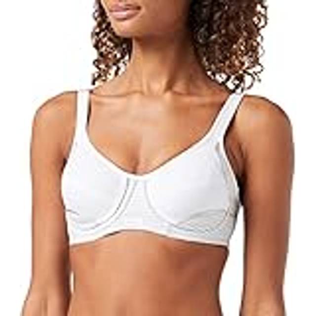 Berlei Electrify Non Padded High Impact Sports Bra - White, White, Size 32B, Women