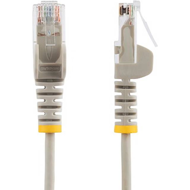 StarTech Grey CAT6a Ethernet Cable - 10gb Shielded Snagless PoE - 0.5m - StarTech.com