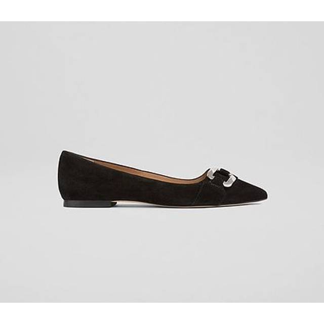 Womens LK Bennett Ethel Suede Flat Pumps