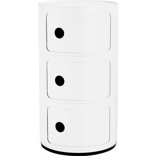 Kartell Componibili 4988 Mat White 3 Compartments Opbevaringsskab