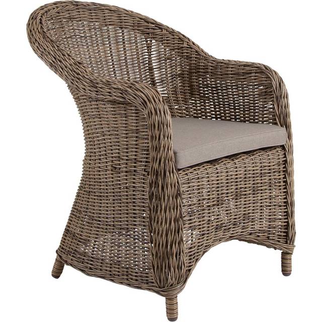 Brafab Eads karmstol Natur med beige dyna