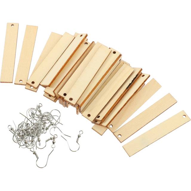 36pcs Wooden Earring Blanks Earring Making Material for Women
