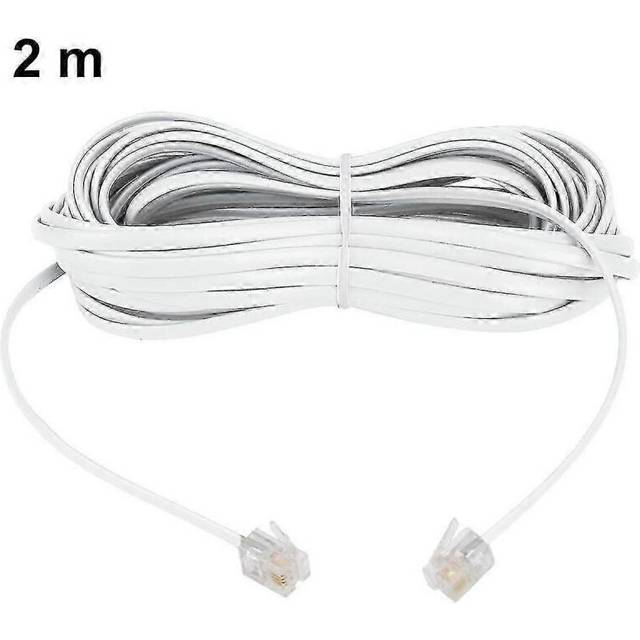 Telephone Cable To Male Modular Rj11 Plug