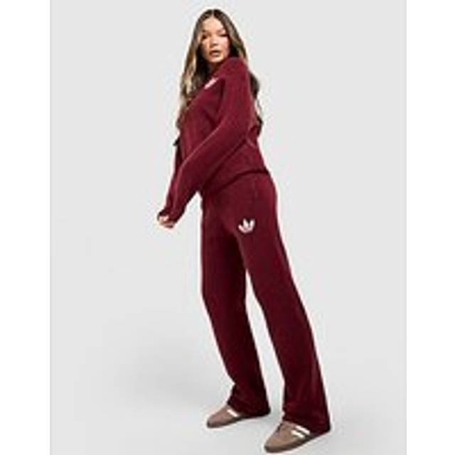 adidas Originals Trefoil Knit Joggers - Red - Womens - XS