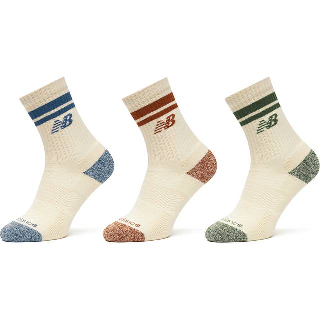New Balance  Sports socks ACTIVE LIFESTYLE STRIPED CREW SOCKS 3 PACKS  - S - Beige - S