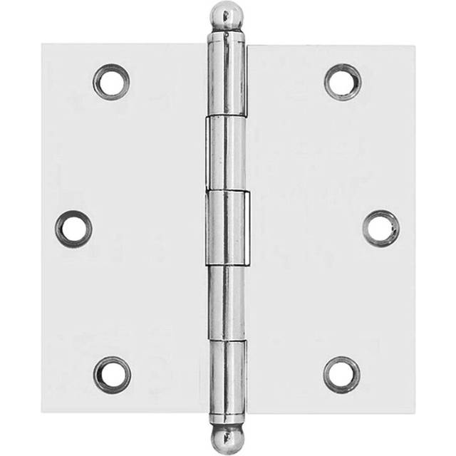 "idh by St. Simons 82525-026 Professional Grade Quality Solid Brass 2-1/2"""""""" Cabinet Hinges (Pair)  2-1/2 x 2-1/2-Inch  Polished Chrome"
