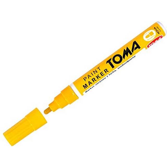 Universal Waterproof Permanent Paint Pen Oil Marker for Car Tyres, Arts & Crafts (Yellow)