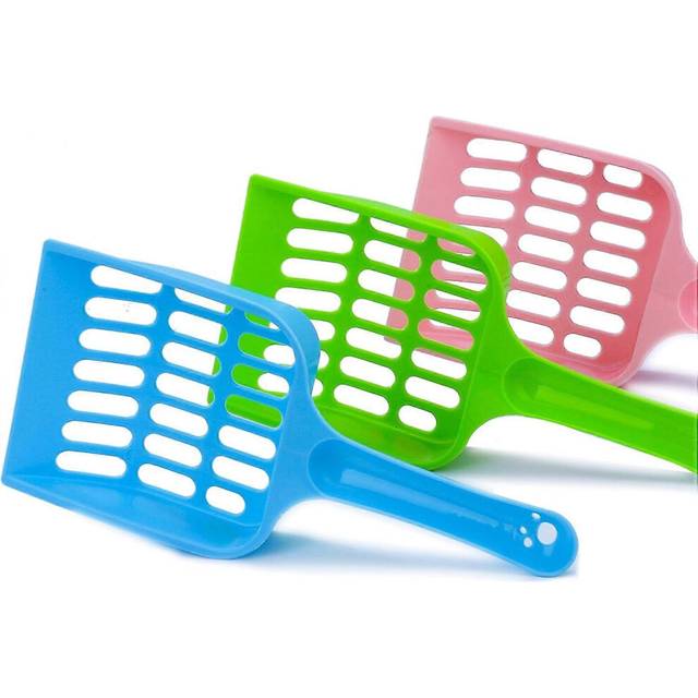 (As show, One size) Cat Litter Scoop Plastic Litter Scoop Set Cat Litter Coarse Scoop Plastic Filter Scoop for cleaning cat litter