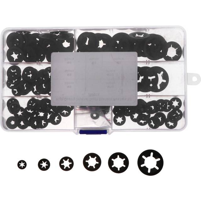 Push On Retaining Clips Star Lock Washer Flat Washer Assortment