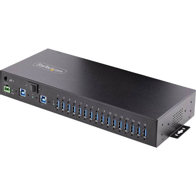 StarTech.com 16-Port Industrial USB 5Gbps Hub with Power Adapter. Meta
