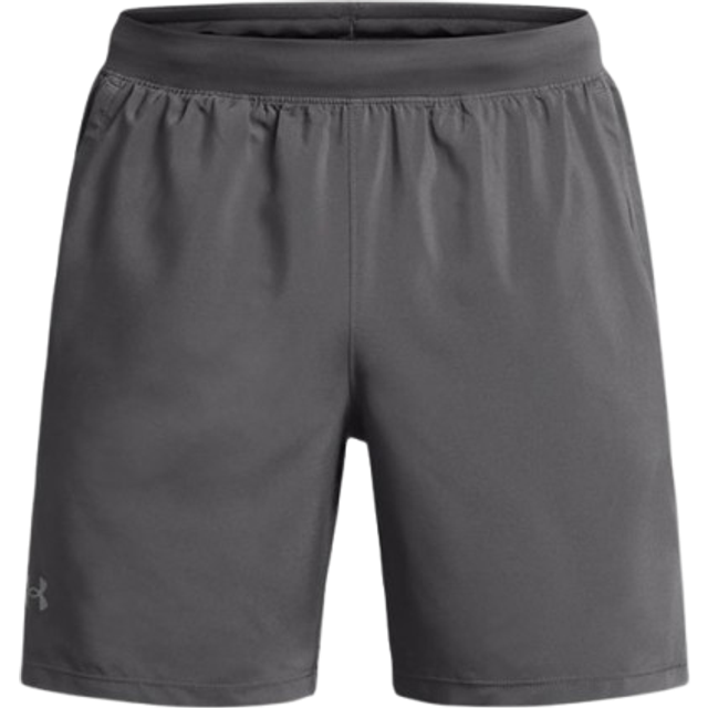 Under Armour UA Launch 7" Shorts - Castlerock/White / Small