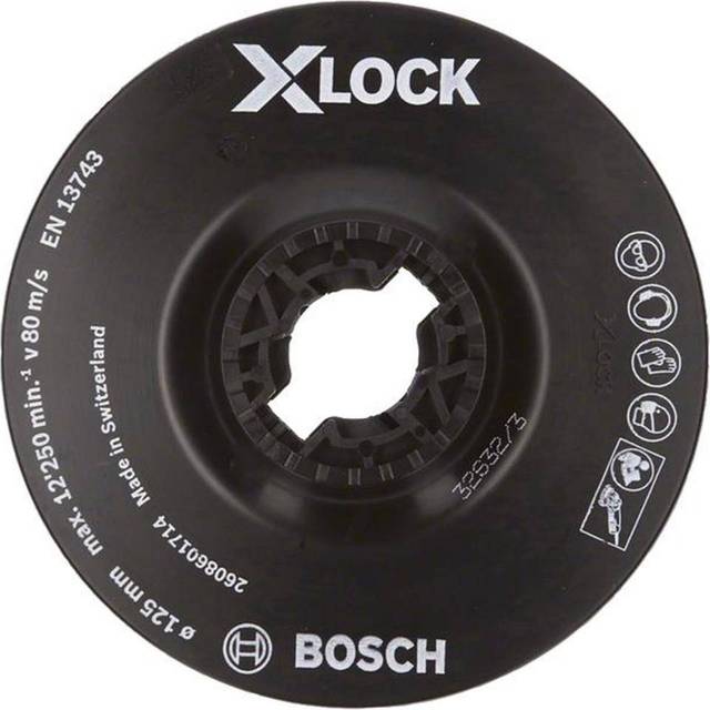 Bosch X Lock Soft Backing Pad 125mm