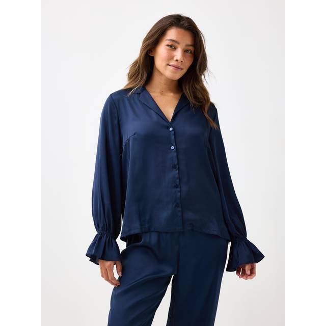 Pyjama shirt in satin