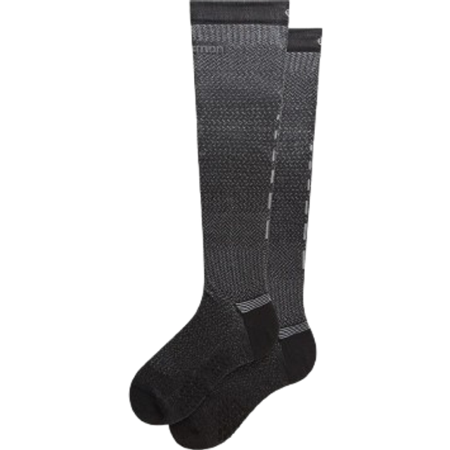 lululemon – Men's MicroPillow Compression Knee-High Running Socks Light Cushioning – Color Black/Silver – Size Large - Black/Silver Drop