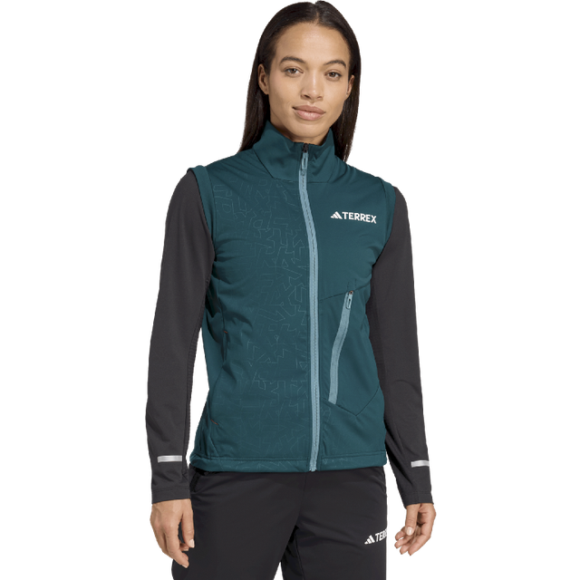 Women's sleeveless ski jacket adidas Terrex Xperior - Vert