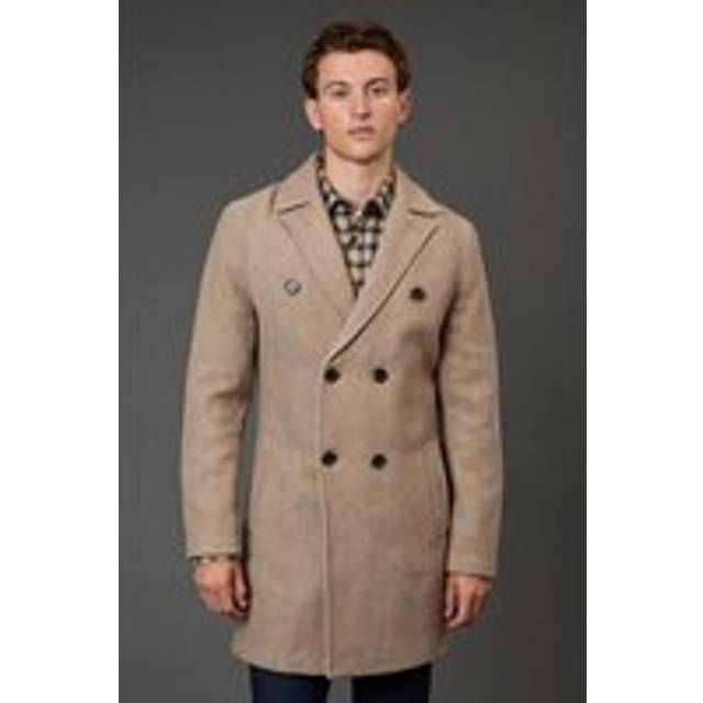 Burton Neutral Wool Coat Mens Casual Jackets & Coats