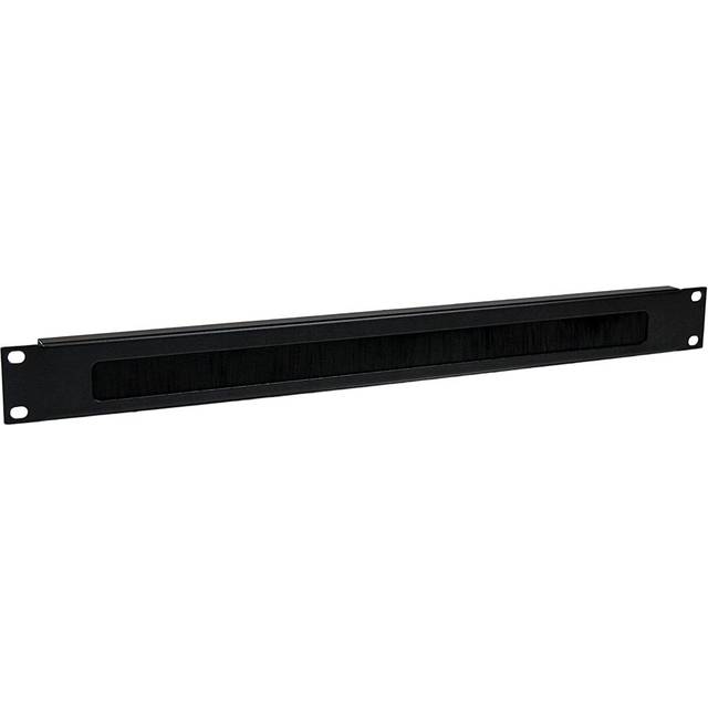 StarTech 1U Brush Strip Horizontal Server Rack Cable Management Panel