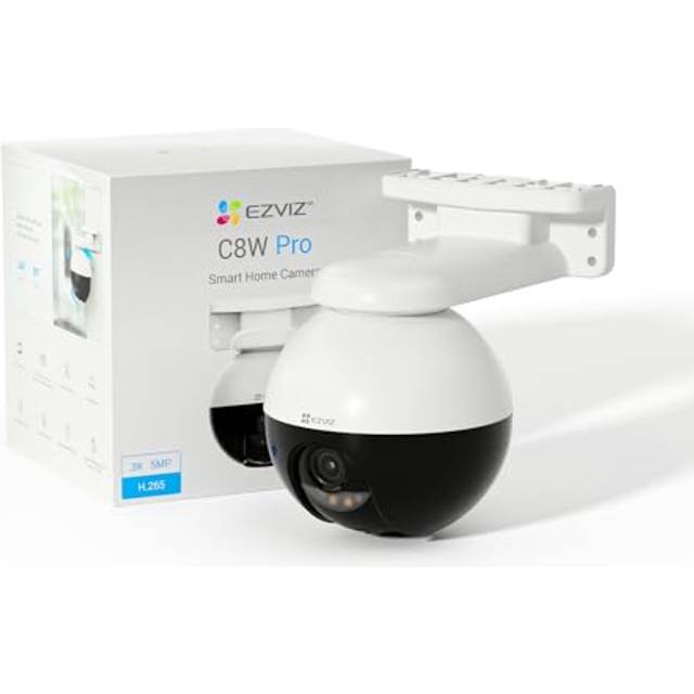 EZVIZ 3K Outdoor Auto-Tracking Camera CCTV, 12 Pre-Set dots Tracking, 360? View Pan/Tilt/Zoom, AI Person & Vehicle Detection, Colour Night Vision,