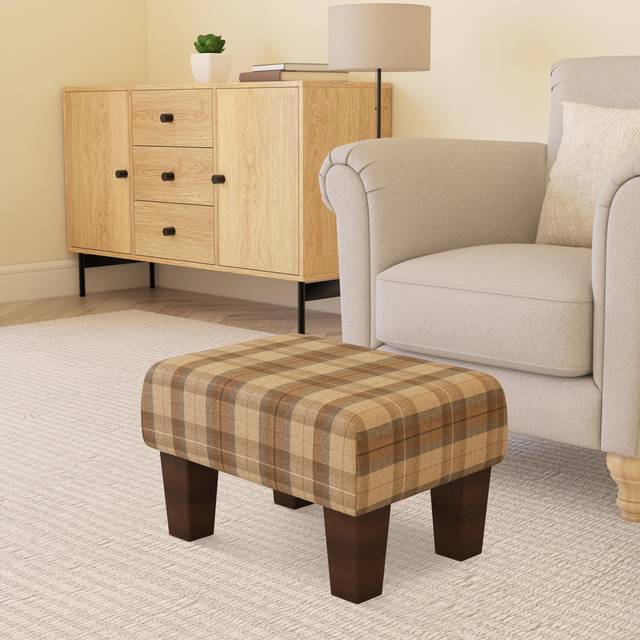 Manufactured Wood Accent Stool - Mahogany (27.5cm H X 45cm W X 45cm D)