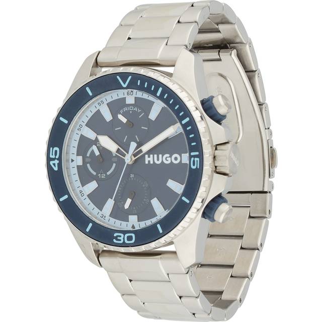 Hugo Herrenuhr #Dive 1530429 - silber
