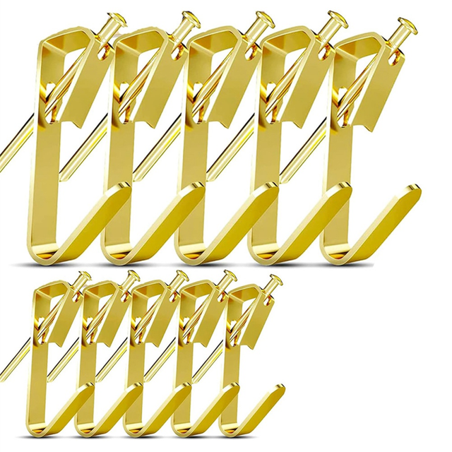 Picture Hangers,50 Set Hanging Hooks Kit with 50Pcs and Nails