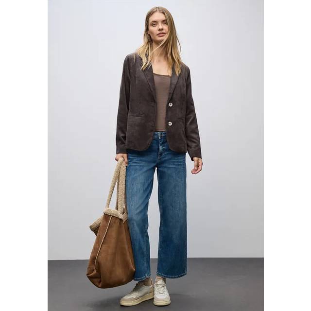 Women's blazer Street One LTD QR Corduroy - Marron
