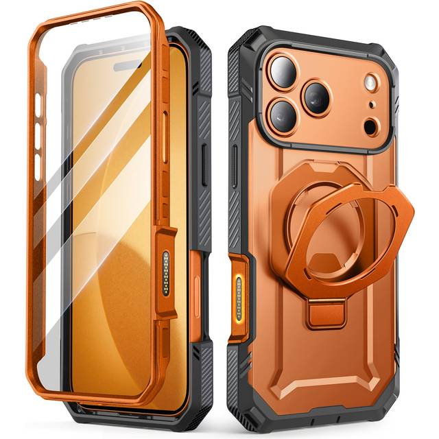 SUPCASE Fodral för iPhone 17 Pro Max (UBGrip Pro), [Integrerat Tempererat Skydd och Ställ] [Kompatibel med MagSafe] - Magnetiskt Skyddande Fodral för iPhone 17 Pro Max (Korall)