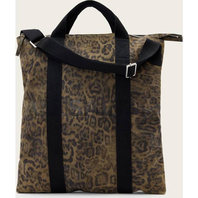 AllSaints Leather Leopard Kei Backpack - One size
