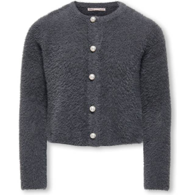 Girl's cardigan Only Piumo - Gris - 9/10 years