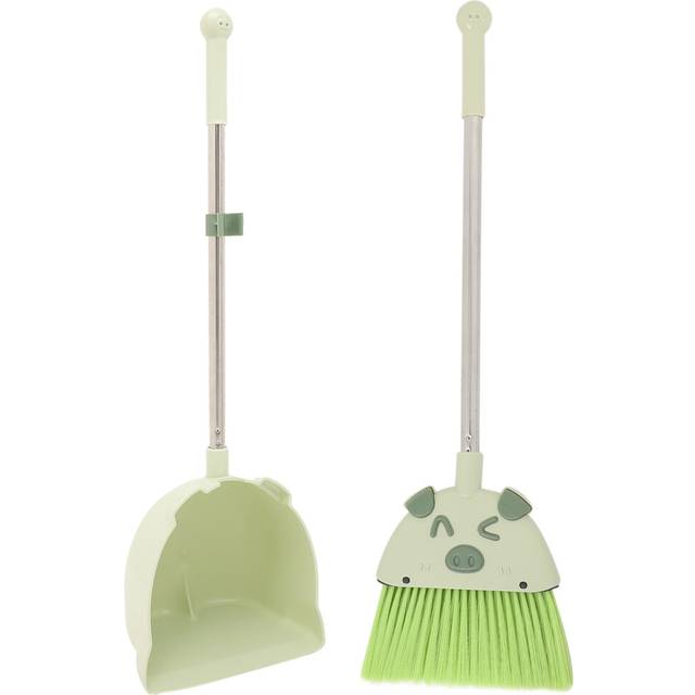 Dustpan and Broom Set Pig Design Kids Cleaning Playset Toy