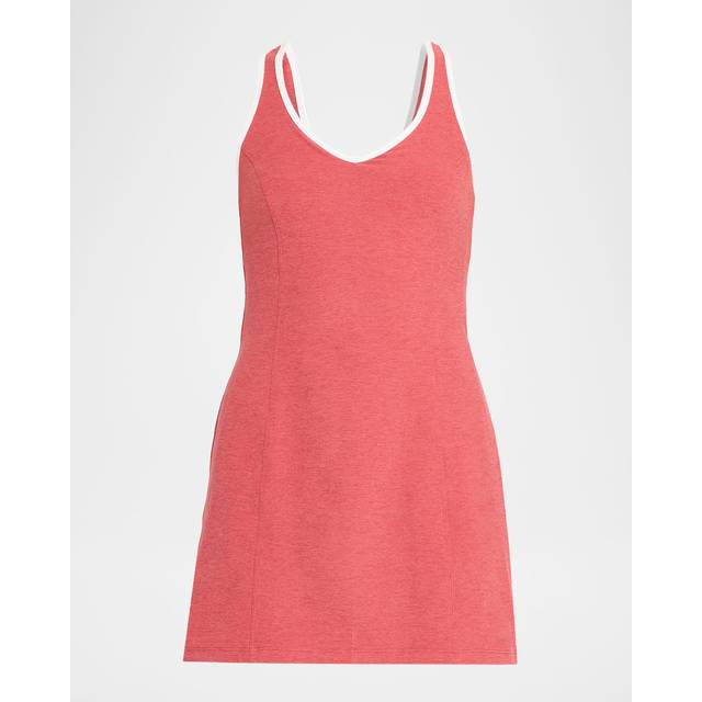 Spacedye Contrast-Trim Active Dress - FADED ROSE HEATHER - X-Small