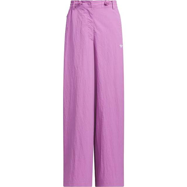 Adidas Originals Atlanta Wide Leg Track Pants Women Bottoms Purple JJ4962 XS