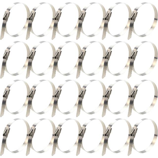 30 Pcs Metal Zipper Tie Corrosion Resistant Cable Ties